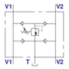 Crossover valve VAA/RU 1/2" 50-300 bar V0508/RU